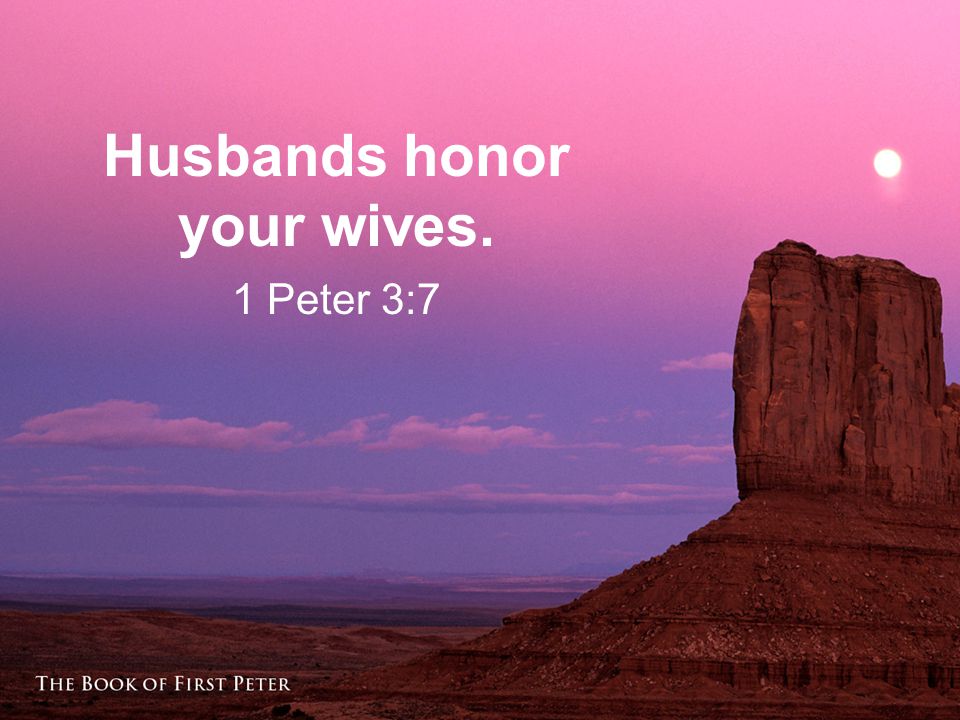 Husbands Honor Your Wives